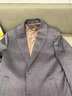弗朗西保羅（FULANLE PAULO）100%羊毛大衣男中長(cháng)款毛呢西裝外套秋冬裝兩扣純羊毛西服呢子上衣 灰色 【100%綿羊毛】 M (170) 曬單實(shí)拍圖