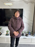 唐致中老年羽絨服女短款中式加厚媽媽冬裝60歲70老人奶奶太太冬季外套 咖色 3XL 【建議121-135斤】 曬單實(shí)拍圖