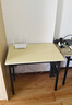 墨例折疊桌電腦桌椅長(cháng)條桌子折疊書(shū)桌彈簧桌學(xué)習臺式桌面試辦公培訓桌 曬單實(shí)拍圖