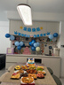 花羽夢(mèng)藍色生日主題布置男孩場(chǎng)景哪吒敖丙投屏海報氣球裝飾背景墻道具 哪吒生日投屏海報套餐C 曬單實(shí)拍圖