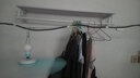 游復吟衣服展示架鐵藝服裝店衣架展示架上墻側掛壁掛衣服貨架墻上掛衣架 白色含板 長(cháng)120cm 官方標配 曬單實(shí)拍圖