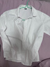 衣諾坊女童襯衫白色長(cháng)袖圓領(lǐng)春夏新款學(xué)生六一演出校服兒童休閑T恤寬松 曬單實(shí)拍圖