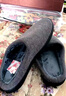 西域駱駝（VANCAMEL）男款家居室內拖鞋冬季秋冬款棉拖鞋男士冬季新款牛筋底防滑 MY-025-1灰色 41 255mm 曬單實(shí)拍圖