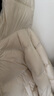 森馬（Semir）羽絨服女90絨子短款輕暖三防可愛(ài)花苞帽2025冬新款立體防風(fēng)外套 【正肩顯瘦廓形】奶白10501 M 曬單實(shí)拍圖