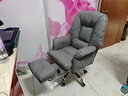 華愷之星家用電腦椅懶人沙發(fā)椅書(shū)房久坐辦公學(xué)習休閑靠背可躺電競椅XKY099 灰色+抽拉腳踏【耐磨貓抓皮】 曬單實(shí)拍圖