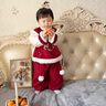 G.DUCKKIDS小黃鴨拜年服喜慶周歲禮服男寶寶套裝冬季中國風(fēng)馬年新年嬰兒衣服 紅色拜年服 85 cm 曬單實(shí)拍圖