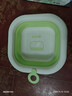 嬰兒洗臉盆初生寶寶盆洗腳洗pp盆兒童可折疊洗漱盆小孩可掛三個(gè)裝 綠色-洗屁屁 曬單實(shí)拍圖