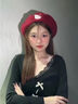 JIOESC2026新款hellokitty貝雷帽女秋冬可愛(ài)帽子學(xué)生休閑百搭顯白顯臉小 紅色kitty貝雷帽【顯白顯臉小】 均碼 【56-58cm】 曬單實(shí)拍圖