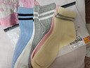 頂瓜瓜兒童襪子女童春秋中筒襪男童高彈舒適透氣學(xué)生棉襪青少年襪子 曬單實(shí)拍圖