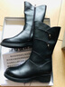 紅蜻蜓女靴冬季長(cháng)筒靴加絨保暖坡跟增高中老年棉鞋WBC442371C黑色37 曬單實(shí)拍圖