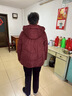 唐致中老年羽絨服女短款新中式國風(fēng)加厚媽媽冬裝老人奶奶太太冬季外套 安可拉紅 2XL 【建議106-120斤】 曬單實(shí)拍圖