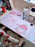 PU加熱鼠標墊辦公室電腦桌面超大暖桌墊學(xué)生寫(xiě)作業(yè)兒童暖手發(fā)熱桌墊 冰淇淋女孩 33*80cm(3h定時(shí)，自動(dòng)斷電） 曬單實(shí)拍圖