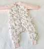 威爾貝魯（WELLBER）恒溫睡袋嬰幼兒1-3歲竹棉睡衣秋冬兒童寶寶防踢被子厚夾棉 綺夢(mèng)L 曬單實(shí)拍圖