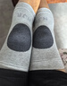 南極人純棉護膝保暖關(guān)節炎老寒腿 男女士護膝蓋防寒 中老年秋冬護腿套 灰色 L 曬單實(shí)拍圖