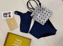 LIMONE分體式泳衣女保守高腰聚攏度假海邊純色游泳比基尼女士泳裝 巖石裸 S 99-118斤 曬單實(shí)拍圖