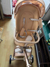 semmook遛娃神器嬰兒推車(chē)0-6歲用折疊可坐可躺帶減震雙向高景觀(guān)溜娃車(chē) 香檳金皮蓬【雙餐盤(pán)】 曬單實(shí)拍圖