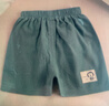 Radinka2025夏新款兒童寬松短褲童裝韓版棉麻男女童短褲中小童休閑褲YWZ 短褲綠 120 曬單實(shí)拍圖