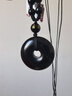 京瑩天然黑曜石吊墜男女款護身符馬年轉運平安扣項鏈送男女友生日禮物 曬單實(shí)拍圖