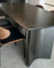 卡爾適輕奢極簡(jiǎn)巖板餐桌家用小戶(hù)型現代簡(jiǎn)約金屬長(cháng)方形餐桌椅組合BN228 巖板餐桌+伊姆斯椅*4 160*90*75cm【全托底板】 曬單實(shí)拍圖