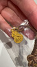 中國珠寶古法黃金吊墜喜上眉梢葫蘆足金掛墜項鏈禮物 約6.0g【金重多退少補】 曬單實(shí)拍圖