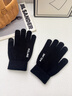 卡爾美（KELME）騎行手套男毛線(xiàn)手套冬季保暖手套防寒觸屏手套跑步運動(dòng)訓練 黑色  曬單實(shí)拍圖