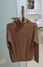 優(yōu)衣庫【狂歡價(jià)】女裝HEATTECH搖粒絨兩翻領(lǐng)套頭衫長(cháng)袖高領(lǐng)470142 32 深米色 L /160/88A 曬單實(shí)拍圖