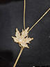 秋冬楓葉毛衣鏈女輕奢高級感長(cháng)款日常百搭項鏈配飾衣服掛飾衛衣鏈 楓葉毛衣鏈 曬單實(shí)拍圖