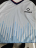 新款籃球裁判服上衣新款男女同款短袖運動(dòng)速干定制印號 白藍條紋 M 165-170 曬單實(shí)拍圖