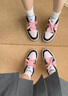 耐克（NIKE）球鞋定制JordanAJ1GS霧野櫻花黑粉女款復古籃球鞋新年禮物 DC0774-101(Team17-霧野櫻花S-B 37.5 _鑒別，假一賠三 曬單實(shí)拍圖
