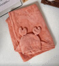 英氏母嬰兒童A類(lèi)超軟珊瑚絨吸水雙扣防掉落帶帽披風(fēng)浴巾 螃蟹 80*125cm 曬單實(shí)拍圖