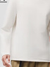 蕉下（beneunder）長(cháng)袖T恤男士衛衣氣絨服保暖打底衫圓領(lǐng)寬松舒適CL010沁柔白XL 曬單實(shí)拍圖