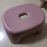 椅子奶油風(fēng)家用小凳子加厚塑料凳可疊放耐用兒童凳學(xué)生寢室矮凳 櫻花粉1個(gè) 曬單實(shí)拍圖