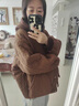 恰凡（QIAFAN）媽媽裝秋冬連帽棉服女2025年新款中老年女裝加絨外套休閑加厚棉襖 咖色 2XL （建議100斤-115斤以內(nèi)） 曬單實(shí)拍圖