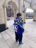 G.duck奧特曼拜年服男童冬裝套裝2026新年兒童過(guò)年衣服寶寶棉衣加絨加厚 藍色 夜間反光 130 cm 曬單實(shí)拍圖