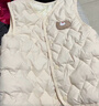 嘟嘟家寶寶多巴胺馬甲秋冬兒童夾棉坎肩卡通男女童背心秋款童裝 米白110 曬單實(shí)拍圖