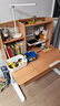 源氏木語(yǔ)兒童家具 兒童學(xué)習書(shū)桌椅套裝 多功能可升降中小學(xué)生桌椅子寫(xiě)字桌家用課桌 1米桌（單抽）+上架+椅(卡通藍) 曬單實(shí)拍圖