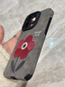 素洛適用蘋(píng)果17promax手機殼油畫(huà)紅花翻毛皮iPhone16pro高級感小眾15plus創(chuàng  )意帶手鏈14全包防摔保護套 翻毛皮灰色【春天一朵紅花】+手鏈 iPhone 15 Pro Max 曬單實(shí)拍圖