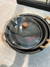 王源吉鑄鐵烤肉盤(pán)燒烤盤(pán)古法手工鐵鍋水煎包煎蛋早餐鍋平底鐵鍋煎鍋36cm 曬單實(shí)拍圖