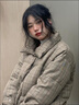 Ady Glenna棉服女2025冬季韓版寬松大毛領(lǐng)外套女學(xué)生面包服原宿風(fēng)加厚棉襖女 咖啡色【帶毛領(lǐng)】 M 110斤以下 曬單實(shí)拍圖