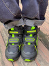 李寧童鞋兒童運動(dòng)鞋男女小童加絨保暖減震回彈高幫休閑鞋棉鞋YKNT150 【加絨】黑色/熒光新綠-5 30 曬單實(shí)拍圖