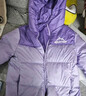 雪中飛【雙面穿】?jì)和鸾q服冬新款男女童保暖加厚面包服外套 蝶戀紫 150 曬單實(shí)拍圖