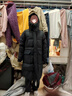 零下40度500g加厚超厚長(cháng)款東北哈爾濱雪鄉女男抗寒保暖羽絨服外套 黑色-男女同款 90絨極寒保暖 單件 M 建議110-125斤 充絨量425克 曬單實(shí)拍圖