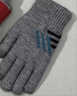 趣木也冬季手套針織毛線(xiàn)五指觸屏加絨加大加厚男士學(xué)生保暖騎行外賣(mài)手套 A248藏青單層加大碼 曬單實(shí)拍圖