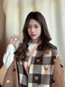 CHANEELR & KARITH圍巾冬季女百搭圍脖加厚保暖格子披肩送女生老婆輕奢生日新年禮物 輕奢品牌時(shí)尚百搭ck風(fēng)【卡其色】 曬單實(shí)拍圖