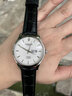 時(shí)尚系列正品男士手表全自動(dòng)機械表超薄夜光商務(wù)防水時(shí)尚瑞士男表 升級版本色白面-送皮帶 曬單實(shí)拍圖