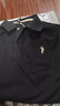 優(yōu)斯頓·保羅 EUSTON PAUL正品秋季新款100%純棉男士長(cháng)袖T恤高檔翻領(lǐng)刺繡中青年百搭POLO衫 黑色 4XL (58) 【體重190-210斤】 曬單實(shí)拍圖