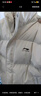 LI-NING GOLF李寧純色連帽棉服男女保暖服帥氣百搭情侶棉襖面包服防寒棉衣外套 米白色 2XL 曬單實(shí)拍圖