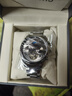 冠琴（GUANQIN）手表男機械表全自動(dòng)鏤空飛輪瑞士品質(zhì)防水夜光皮帶男士雙日歷手表 銀色灰面-精美禮盒-定制刻字 曬單實(shí)拍圖