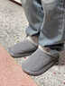 COSMICKISS棉鞋男外穿加絨保暖男全包跟厚底雪地靴冬季外穿居家防滑棉拖鞋 灰色42-43【推薦41-42腳穿】 曬單實(shí)拍圖