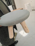小凳子家用矮凳創(chuàng  )意軟座沙發(fā)凳圓敦凳板凳客廳門(mén)口換鞋凳坐凳 【基礎百搭】灰色 圓凳 曬單實(shí)拍圖